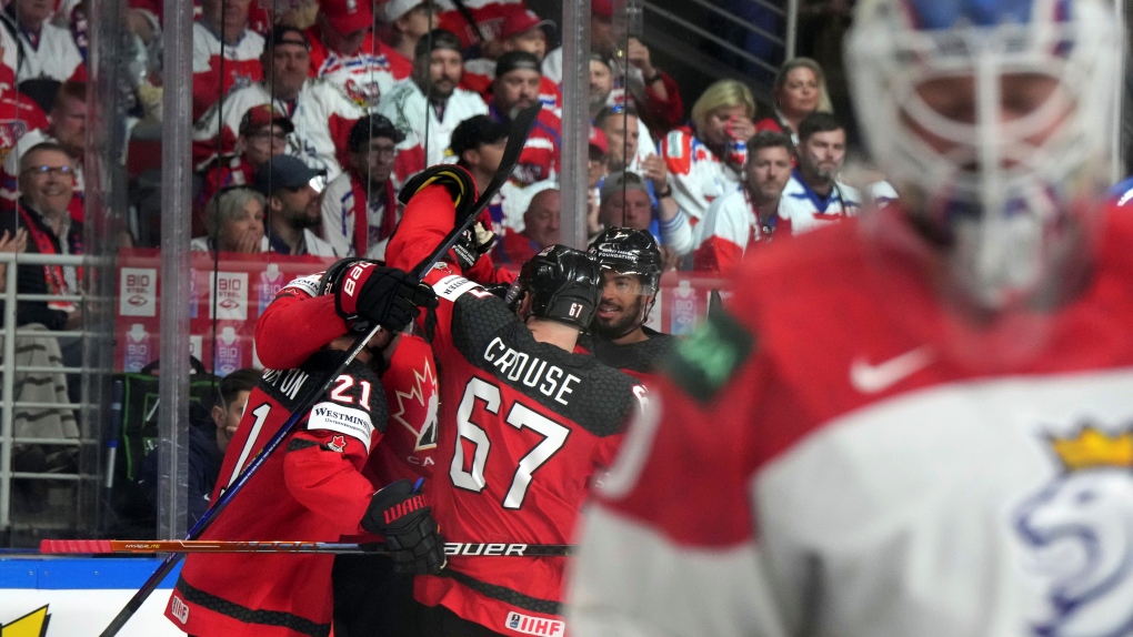 Canada tops Czechs at men’s hockey worlds, will face Finland in quarterfinals