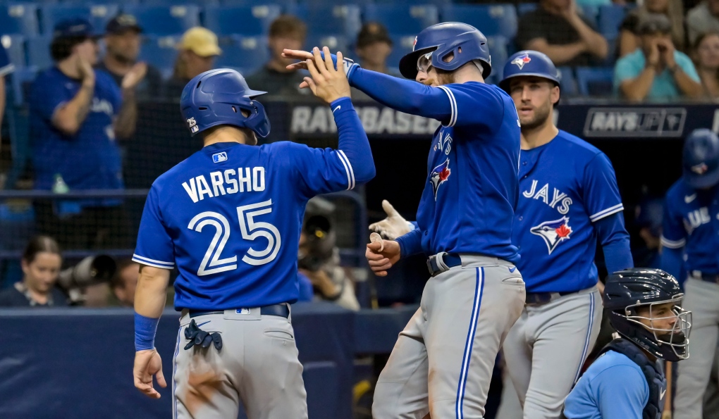Blue Jays rout Rays 20-1 as Guerrero Jr has 6 RBIs, position players give up 10 runs