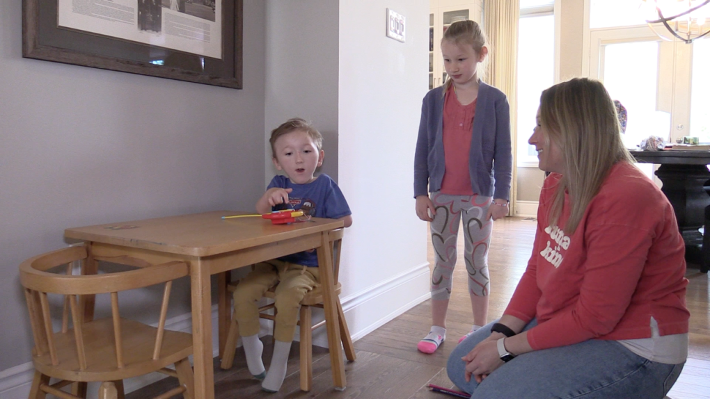 4-year-old Ont. boy with terminal illness defies odds, wants to walk with ‘robotic legs’