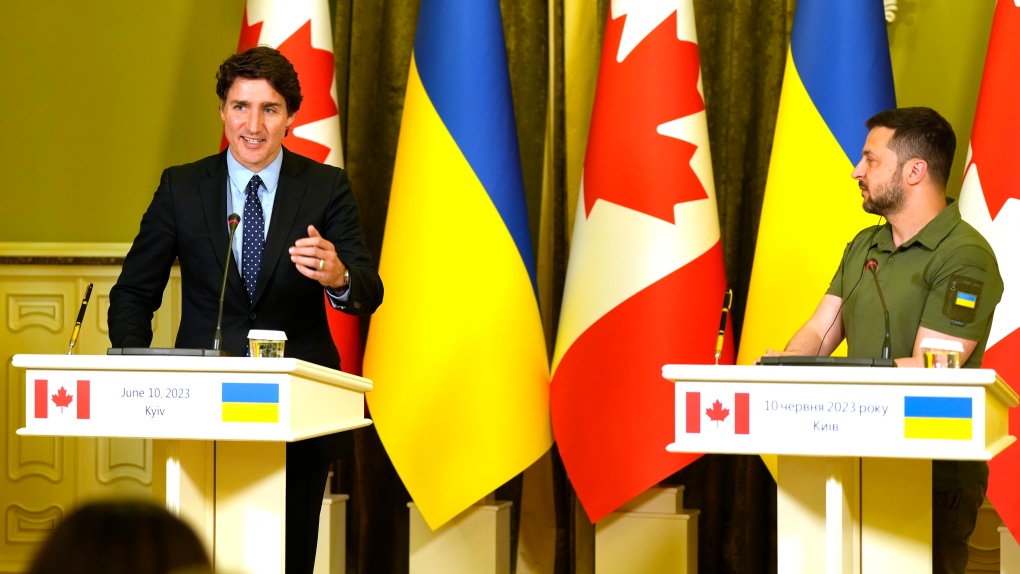 Canada to send more weapons to Ukraine, Trudeau says on trip to Kyiv