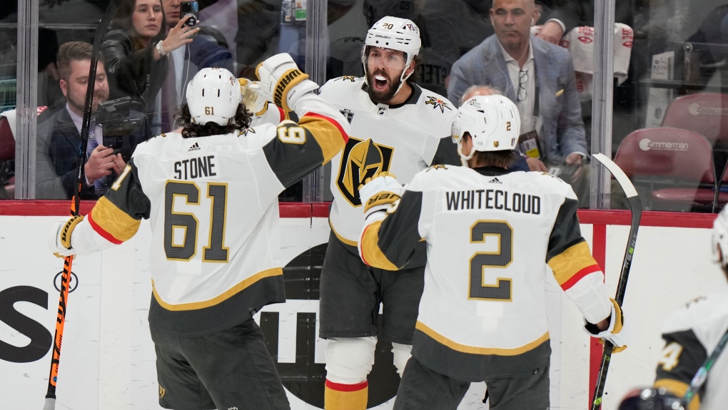 Caps hold off Knights 3-2 in Game 2, even Stanley Cup Final