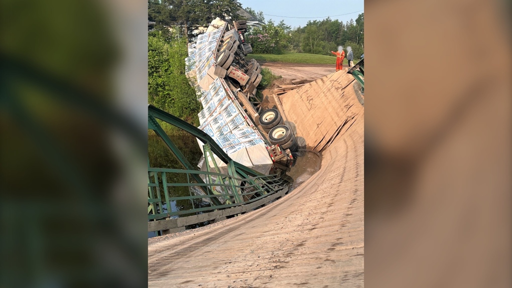 Bridge collapses in Nova Scotia's Colchester County