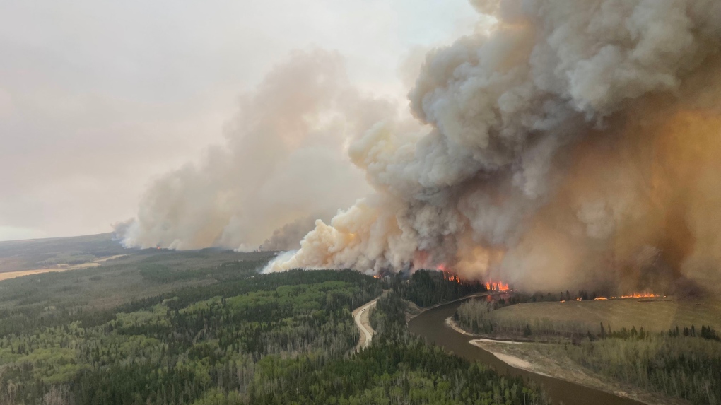 Out-of-control wildfire near Fort McMurray grows to 200 hectares Friday night