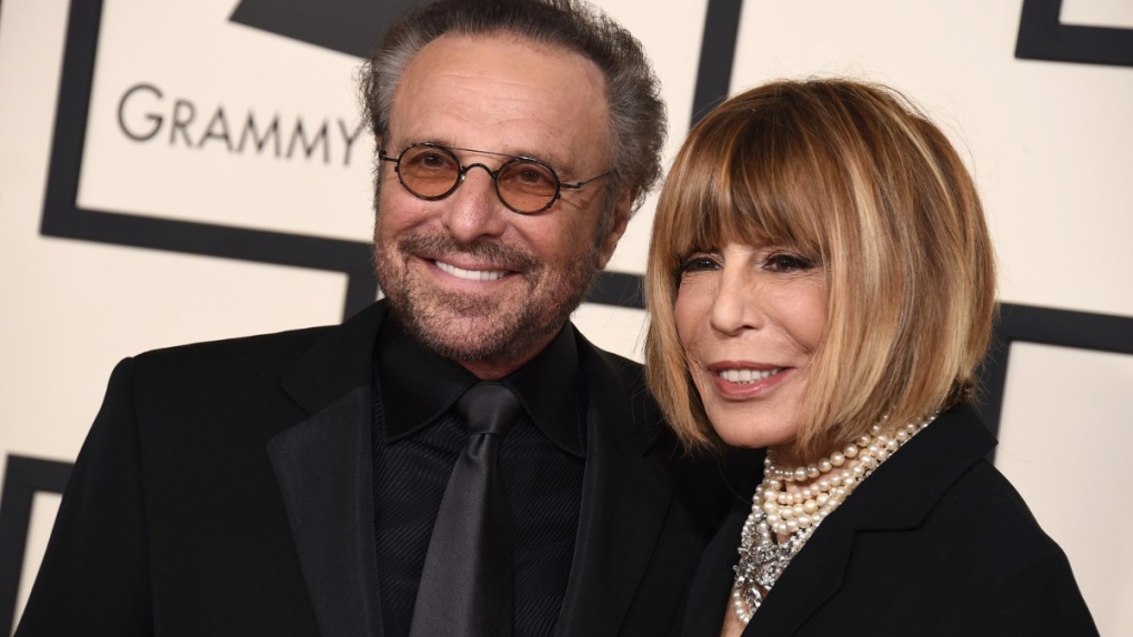 Barry Mann, left, and Cynthia Weil arrive at the 57th annual Grammy Awards in L.A., on Feb. 8, 2015. (Jordan Strauss / Invision / AP) 