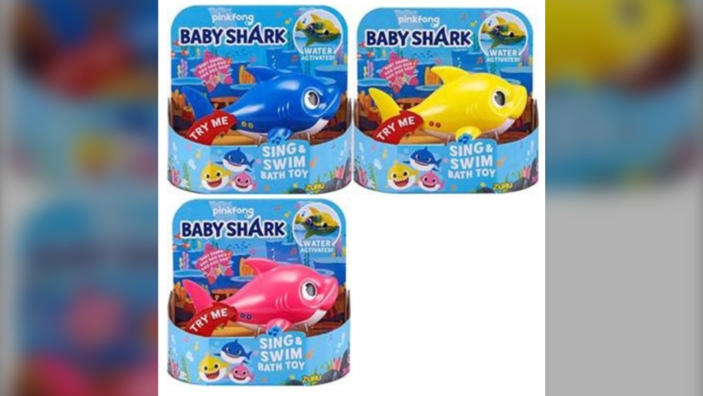 7.5 million Baby Shark bath toys recalled,12 kids injured while playing with them