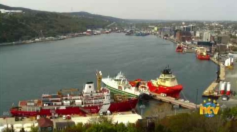 This is the view at the harbour in St. John's, N.L. amid a ongoing search for a missing submarine. Watch LIVE here.