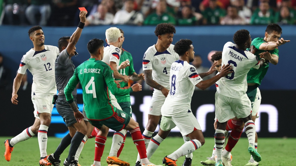 Four players suspended after hostile soccer game between US and Mexico
