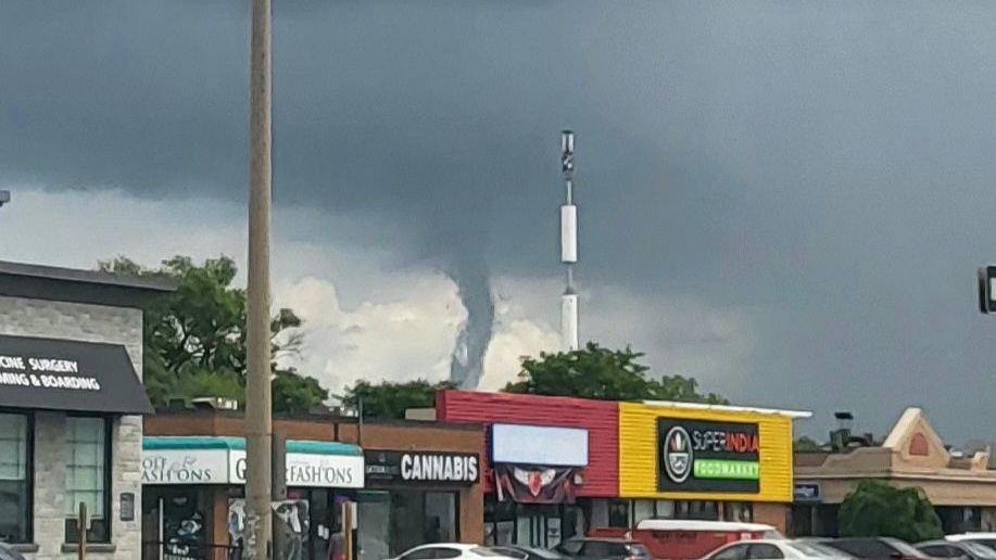 Rainfall warning issued for Waterloo-Wellington, funnel clouds spotted