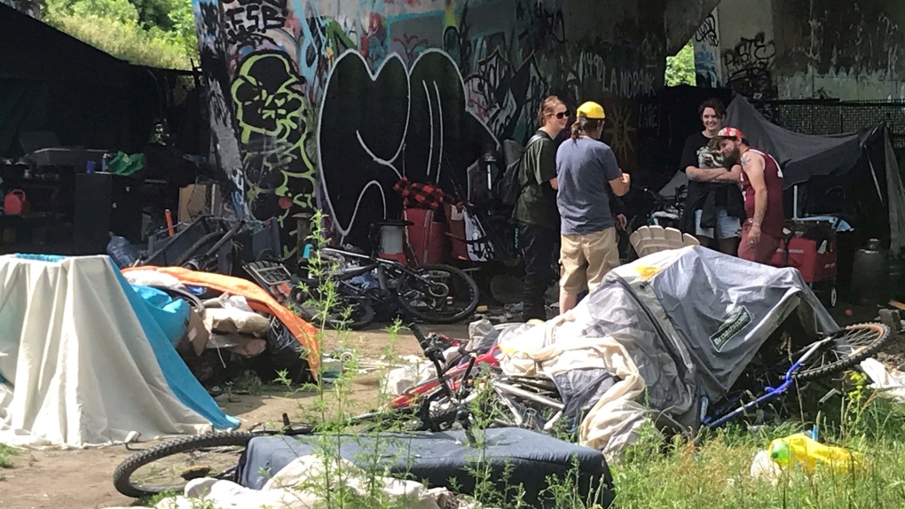 Guelph encampment residents allowed to stay under Hanlon Expressway for another week