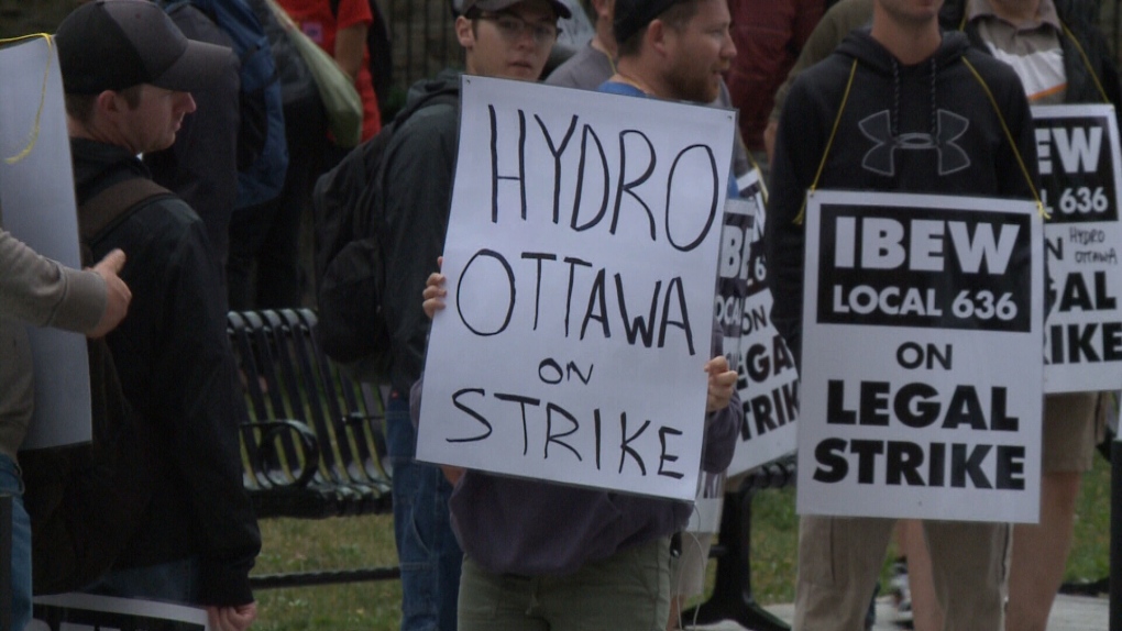 Hydro Ottawa otrzymało nakaz protokołu dotyczącego linii pikiet w związku z trwającym strajkiem robotniczym
