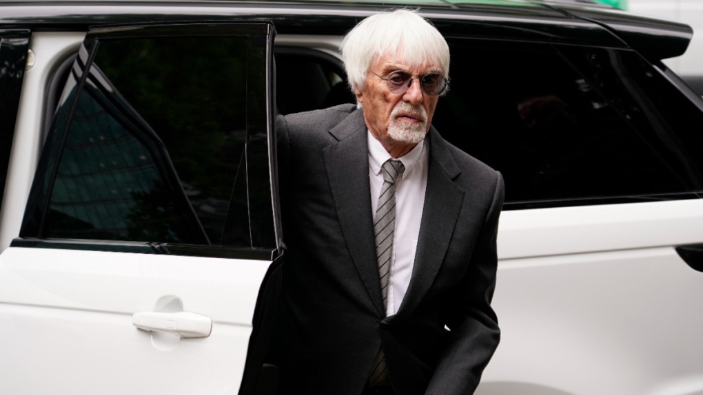 Former Formula One boss Bernie Ecclestone arrives for a hearing at Southwark Crown Court, in London, on June, 6, 2023. (Alberto Pezzali / AP) 