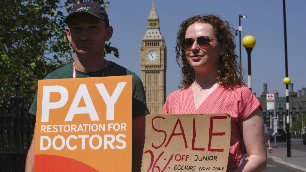 Tens of thousands of doctors in England start ‘longest’ strike in health system’s history