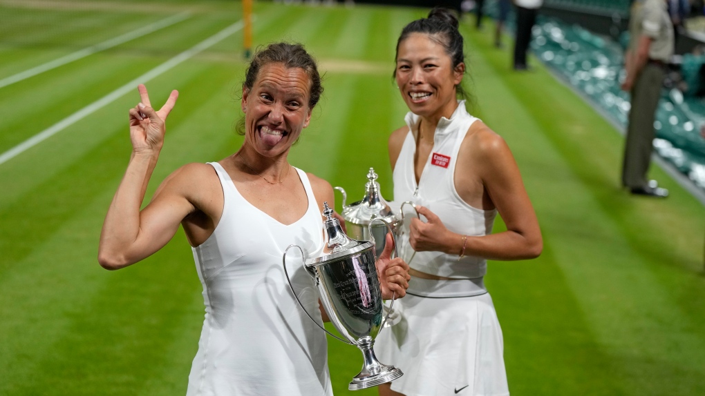 Hsieh Su-Wei and Barbora Strycova win second women’s doubles title together at Wimbledon