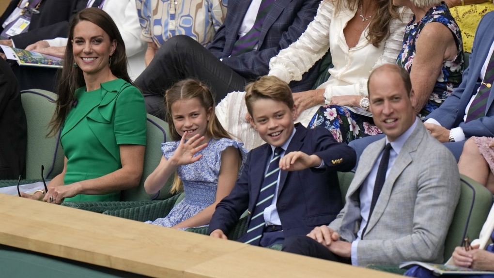 Princess of Wales back in Royal Box at Wimbledon with Prince William and two of their children