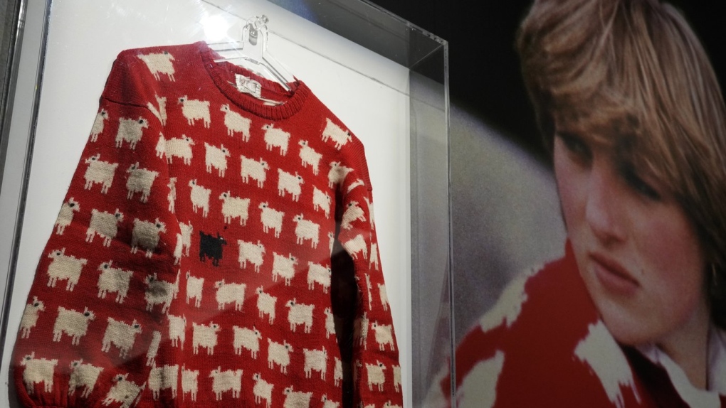 Diana sheep sweater on sale for US$50K at auction | CTV News