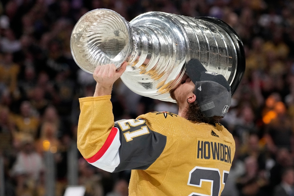 Stanley Cup: Brett Howden celebrating win in Oakbank | CTV News