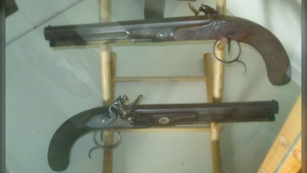 Cased Set of English Flintlock Officer's/Dueling Pistols by