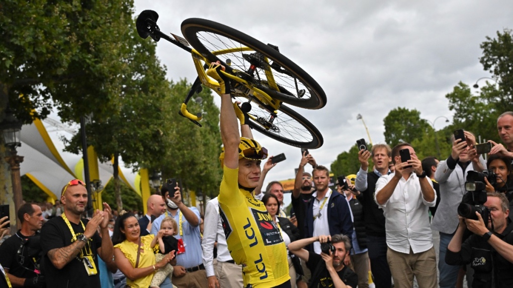 Danish rider Jonas Vingegaard wins the Tour de France for 2nd straight year