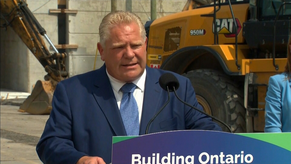 Ontario Premier Doug Ford speaks in Ottawa two days before local byelection