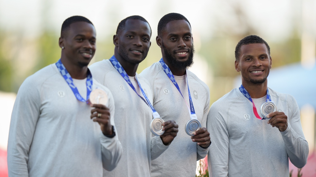 Canadian men’s 4x100m relay team receives silver medals in reallocation ceremony