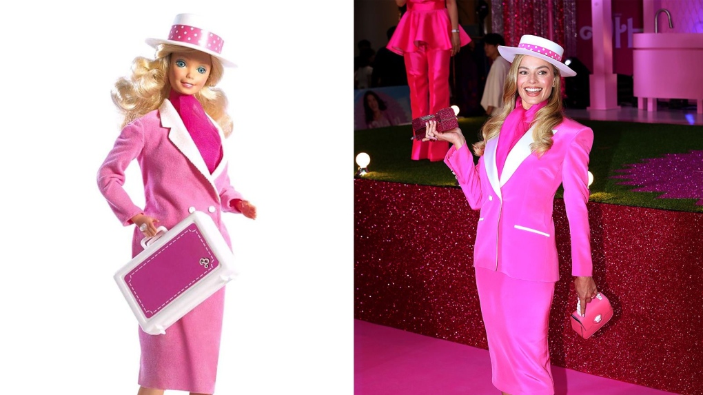 Margot Robbie didn’t break character with her ‘Barbie’ press looks