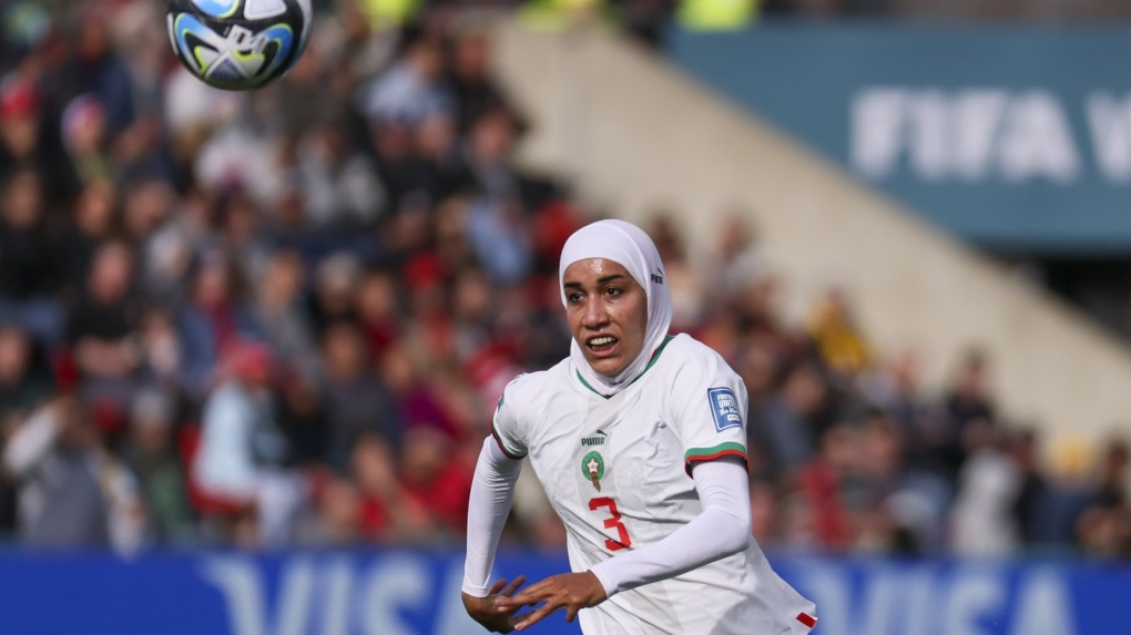 Morocco’s Benzina becomes the first senior-level Women’s World Cup player to compete in hijab