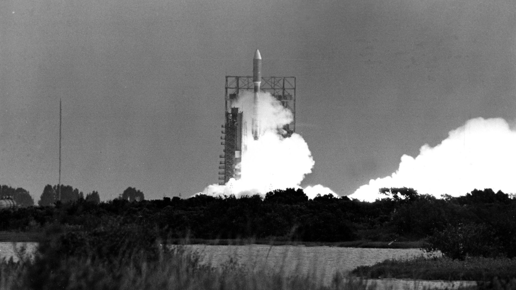 In this Saturday, Aug. 20, 1977 file photo, the Voyager 2 spacecraft, atop a Titan Centaur rocket, is launched from Cape Canaveral, Fla. (AP Photo)