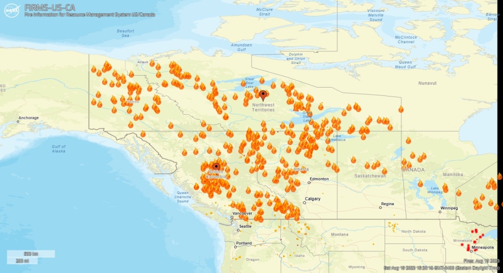 La NASA muestra el mapa de los incendios en Canadá - Incendios Forestrales en Canadá - 2023 ✈️ Foro USA y Canada