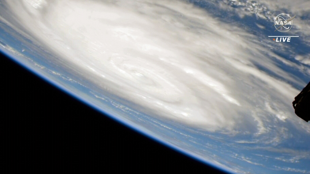 View of Hurricane Idalia from International Space Station