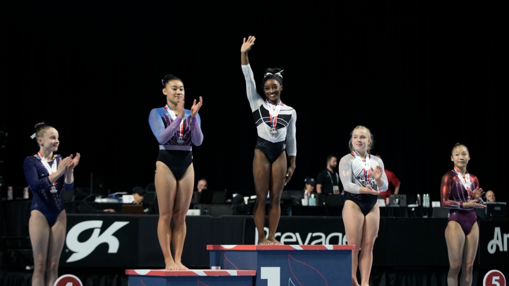 Gymnastics: Simone Biles dazzles in return at U.S. Classic