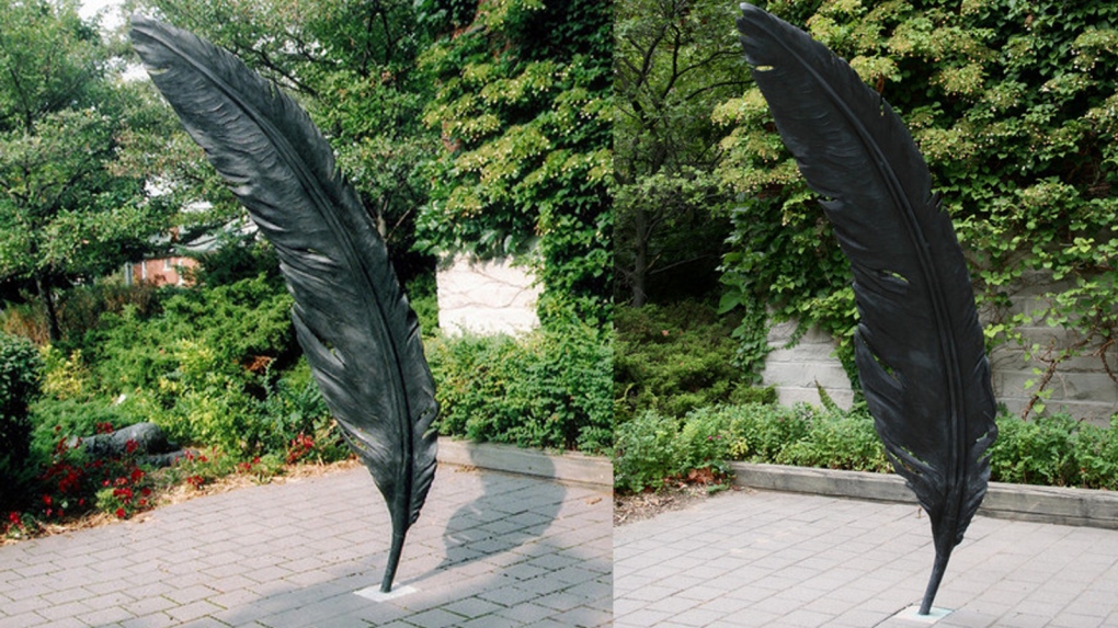 Guelph police renew appeal to find missing 8-foot feather sculpture