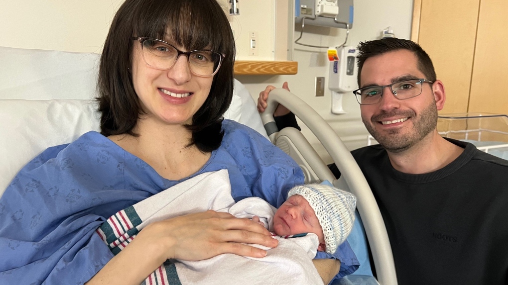 Girl born at midnight is Montreal's first baby of 2024