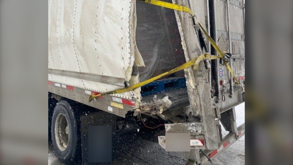 Sault news: Driver charged after police pull over badly damaged tractor  trailer on Hwy. 17
