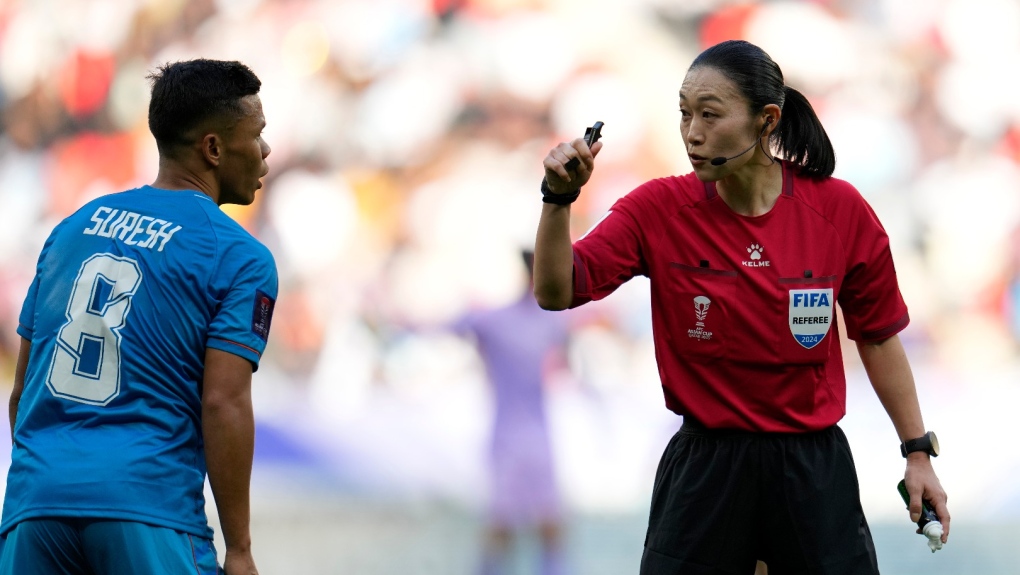 Japan's Yamashita becomes 1st female referee at Asian Cup