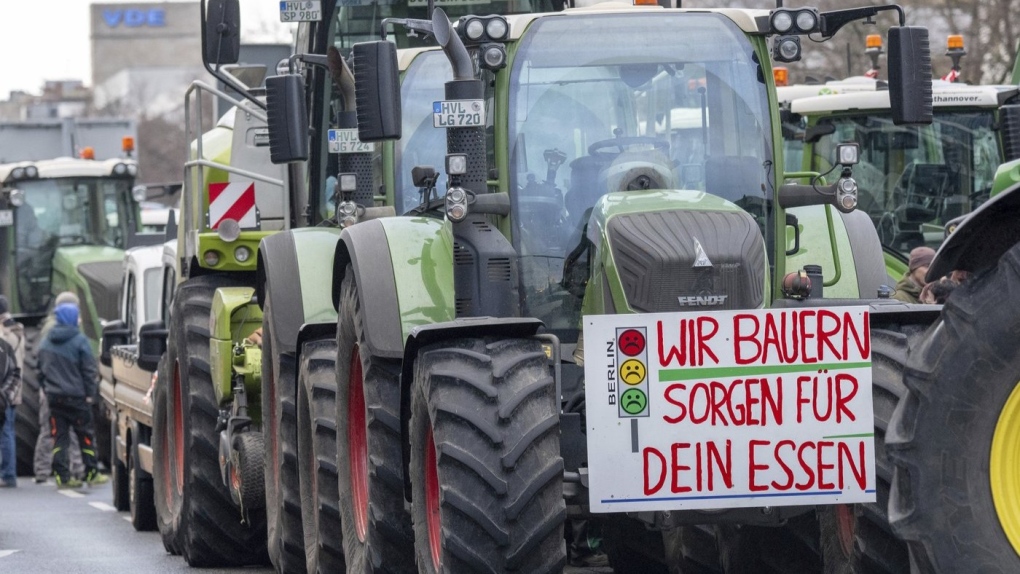 Bauernstreik in Deutschland: Tausende Traktoren in Berlin