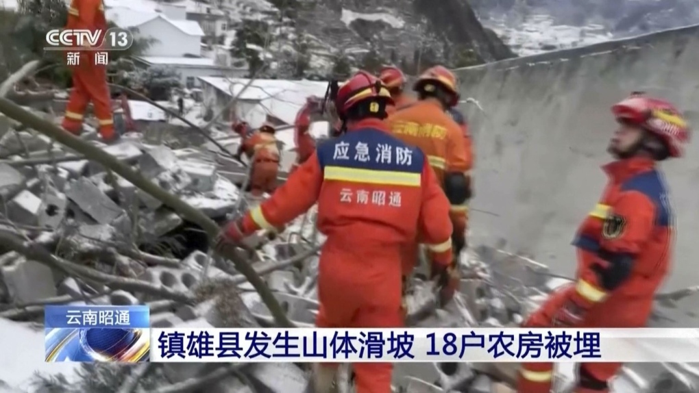 Noticias de China: Deslizamiento de tierra en la provincia de Yunnan
