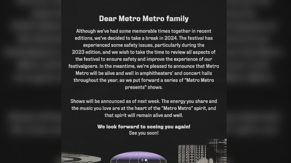 Metro Metro festival 'taking a break