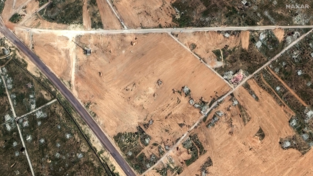 Egipto muestra en imágenes de satélite la construcción de un muro cerca de la Franja de Gaza