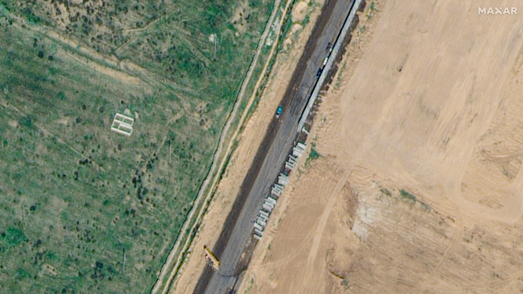 L’Egypte montre la construction d’un mur près de la bande de Gaza sur des images satellite