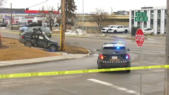 Police investigating shooting and crash in southeast Calgary