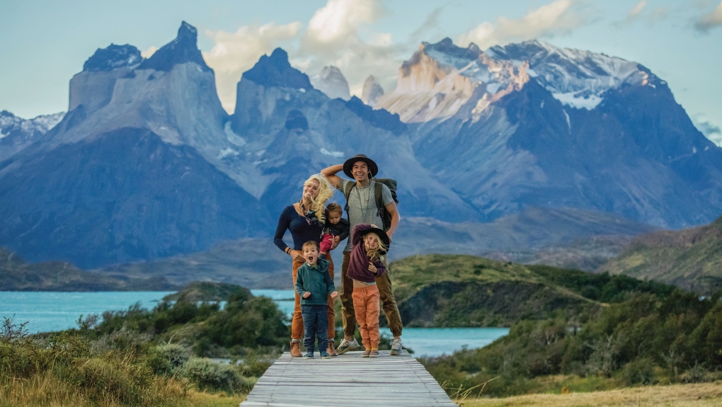 Bucket list travel: Family seeing the world