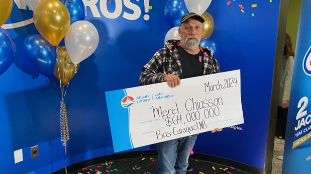 Record-breaking N.B. lottery winner kept winning ticket on dresser for nearly a year
