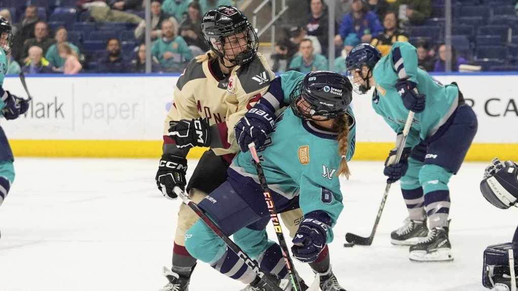 The new pro women's hockey league allows more hitting. Players say they like showing those skills