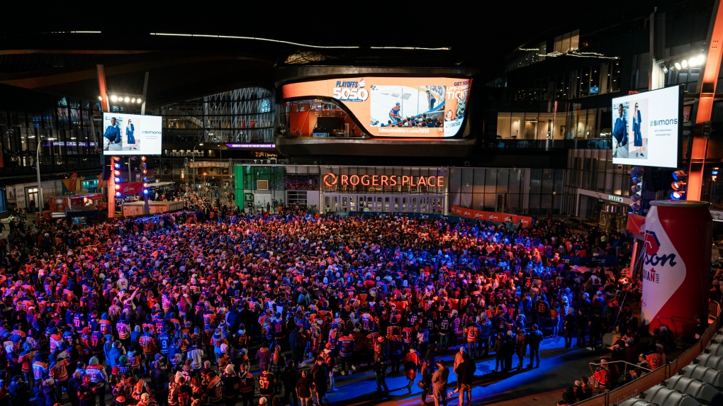 Ice District watch parties return for Oilers playoffs