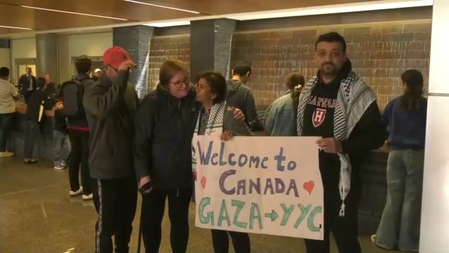 Family arrives safely in Calgary after escaping the war in Gaza