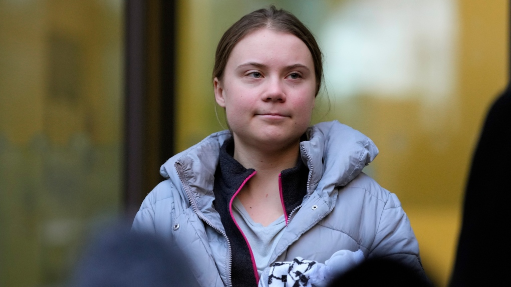 Greta Thunberg detained twice while protesting at The Hague | CTV News