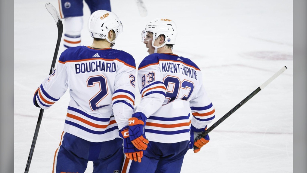 Oilers keep rolling with 4-2 victory over reeling Flames