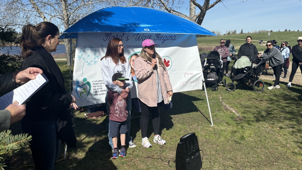 Regina hosts first 'Flora's Walk' in support of perinatal mental health