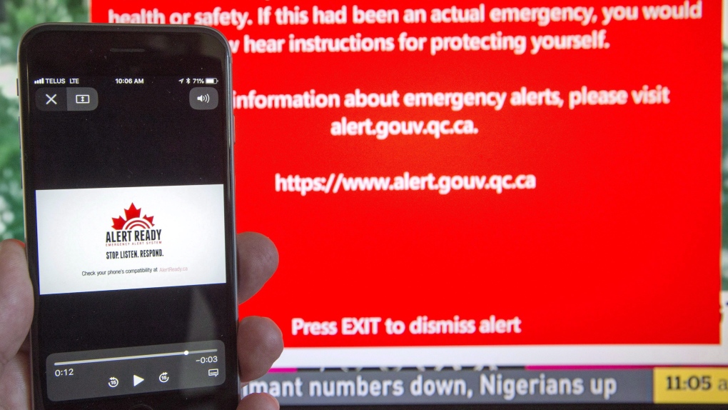 Emergency alert test scheduled Wednesday for all three Maritime provinces