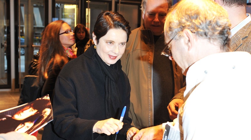 Isabella Rossellini is seen signing autographs at the TIFF Bell Lightbox in September 2010. (George Pimentel/Wireimage)